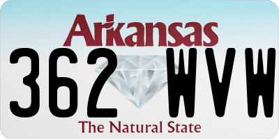 AR license plate 362WVW