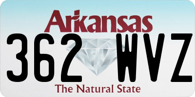 AR license plate 362WVZ