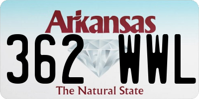 AR license plate 362WWL