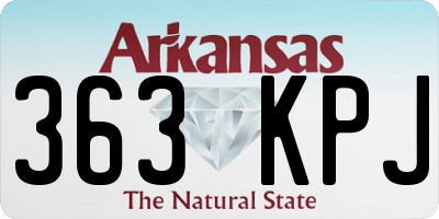 AR license plate 363KPJ