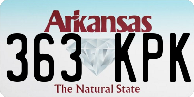 AR license plate 363KPK