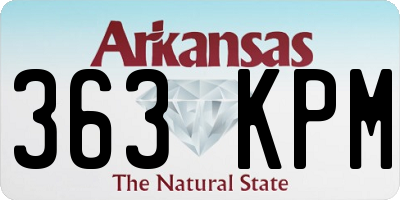 AR license plate 363KPM