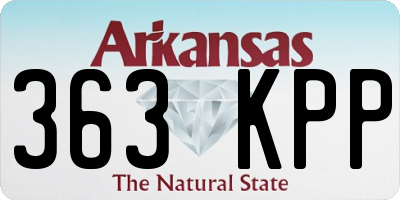 AR license plate 363KPP