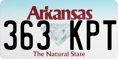 AR license plate 363KPT