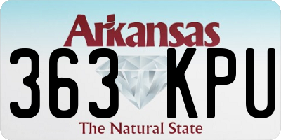 AR license plate 363KPU