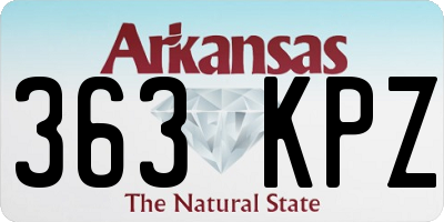 AR license plate 363KPZ