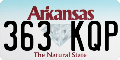 AR license plate 363KQP