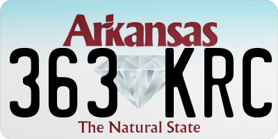 AR license plate 363KRC