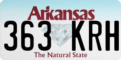 AR license plate 363KRH