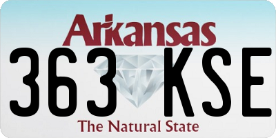 AR license plate 363KSE