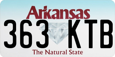 AR license plate 363KTB