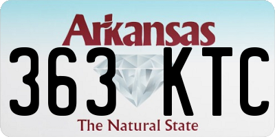 AR license plate 363KTC