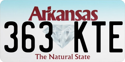 AR license plate 363KTE
