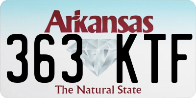 AR license plate 363KTF