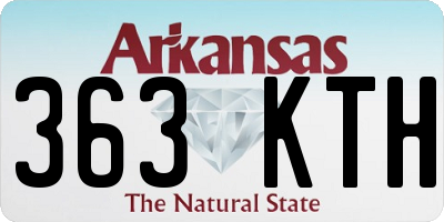 AR license plate 363KTH