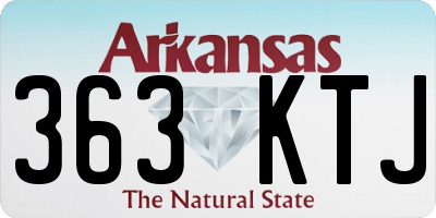 AR license plate 363KTJ