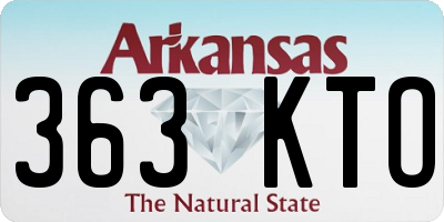AR license plate 363KTO