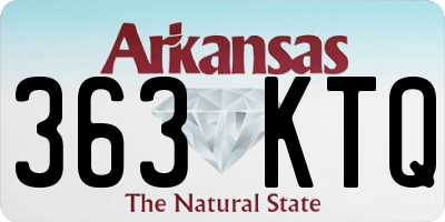 AR license plate 363KTQ