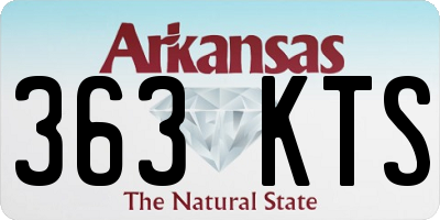 AR license plate 363KTS