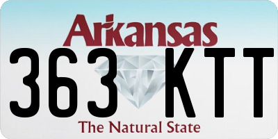 AR license plate 363KTT