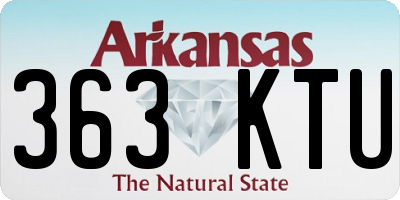 AR license plate 363KTU