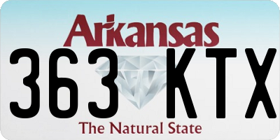 AR license plate 363KTX