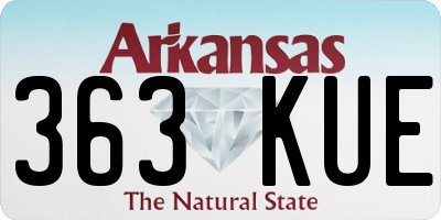 AR license plate 363KUE