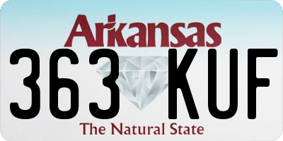 AR license plate 363KUF