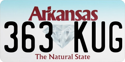 AR license plate 363KUG