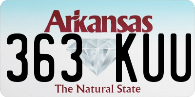 AR license plate 363KUU