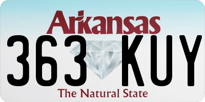 AR license plate 363KUY