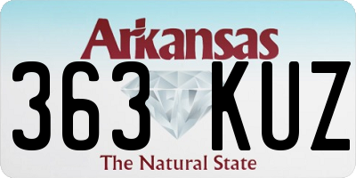 AR license plate 363KUZ