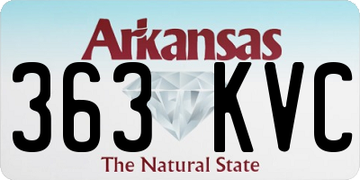 AR license plate 363KVC