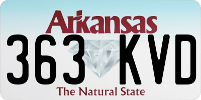 AR license plate 363KVD