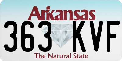 AR license plate 363KVF