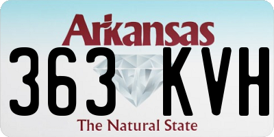 AR license plate 363KVH