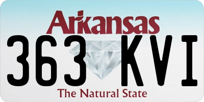 AR license plate 363KVI