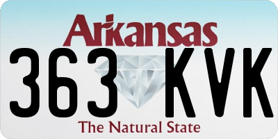AR license plate 363KVK