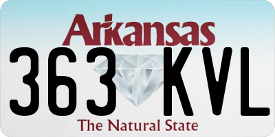 AR license plate 363KVL