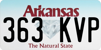 AR license plate 363KVP