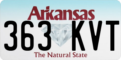 AR license plate 363KVT