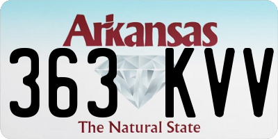AR license plate 363KVV
