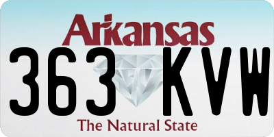 AR license plate 363KVW
