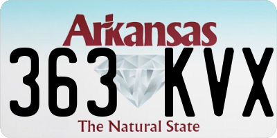 AR license plate 363KVX