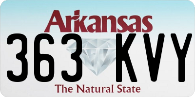 AR license plate 363KVY