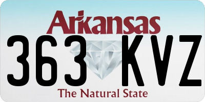 AR license plate 363KVZ