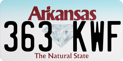 AR license plate 363KWF