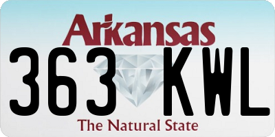 AR license plate 363KWL