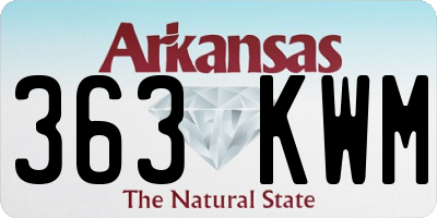 AR license plate 363KWM