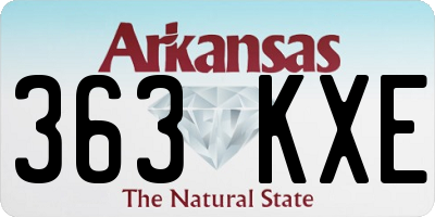 AR license plate 363KXE